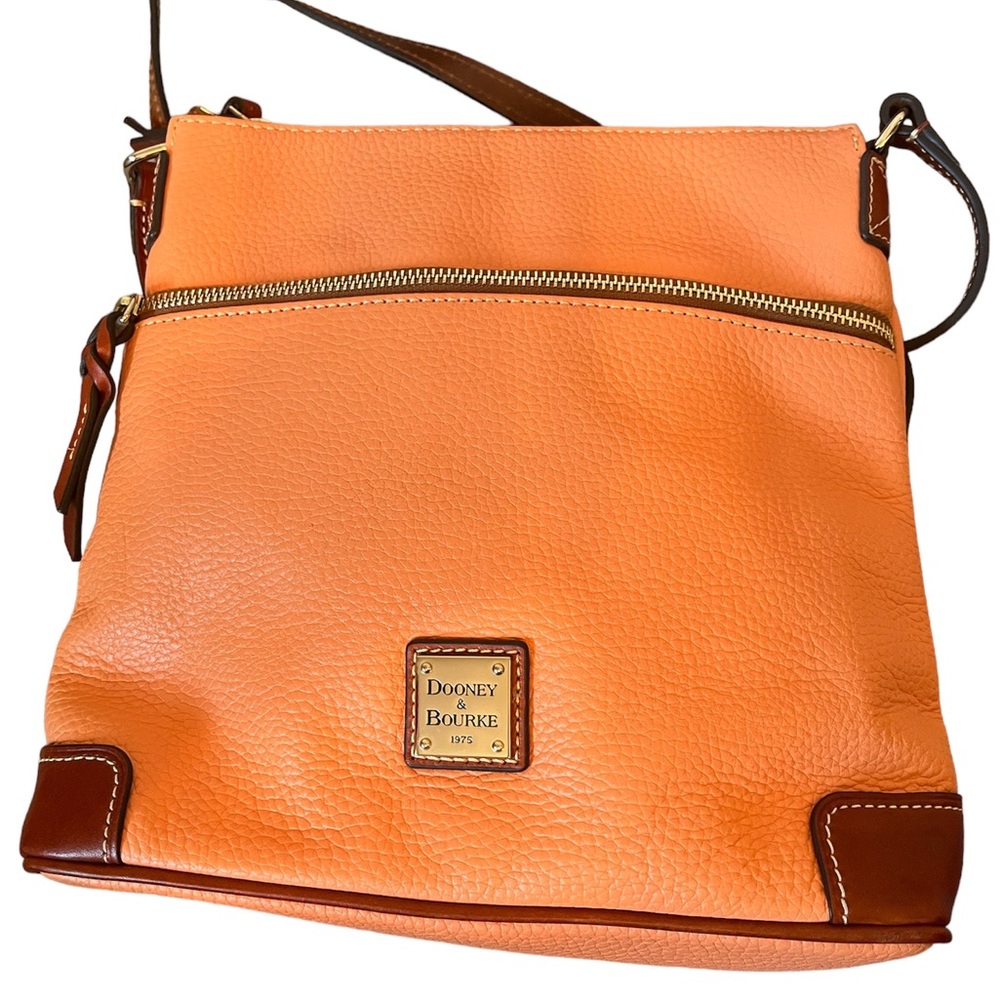 Dooney & Bourke Pebbled Leather Coral Crossbody